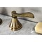 Kingston Brass KS2983DFL Widespread Bathroom Faucet with Brass Pop-Up, Antique Brass KS2983DFL - alternate 3